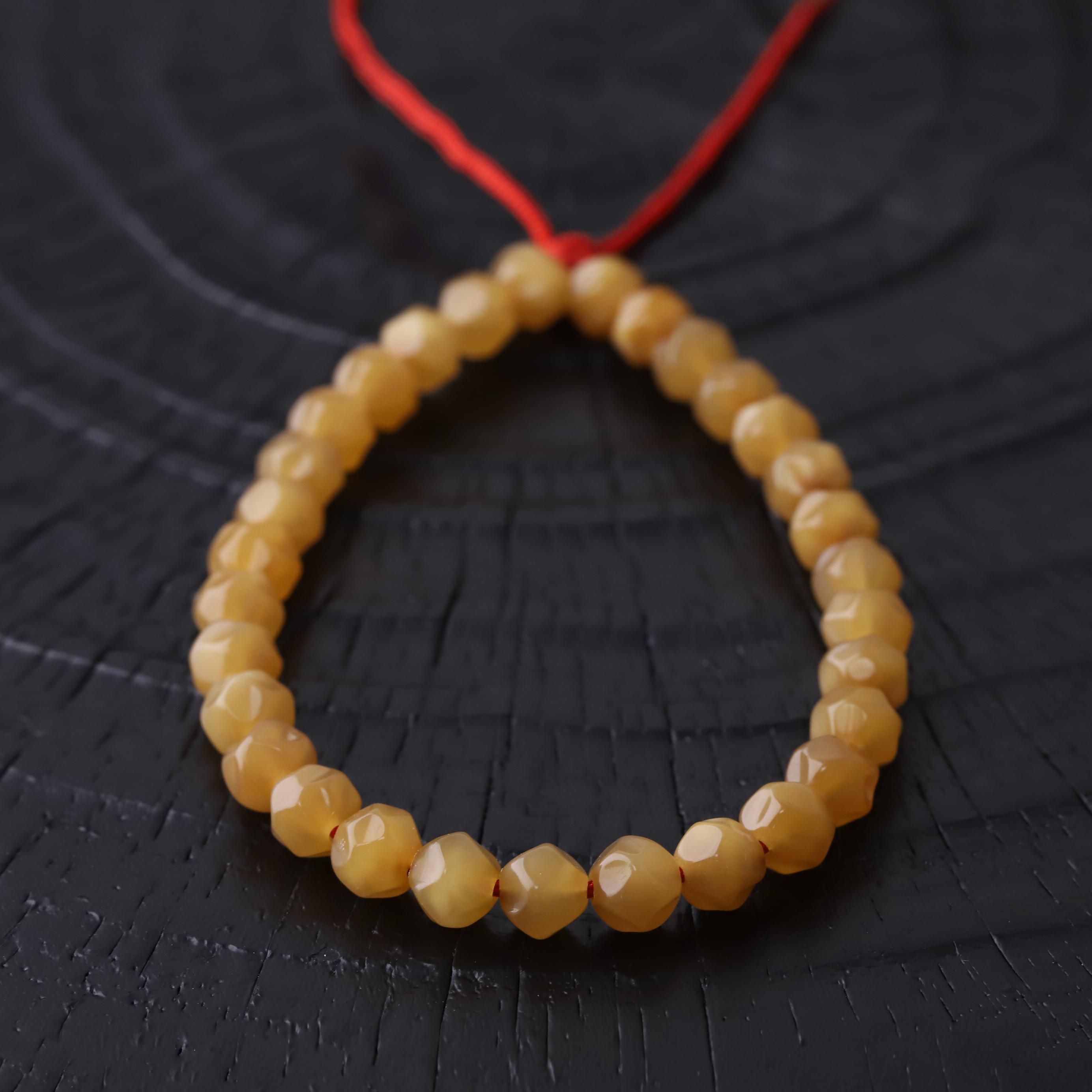 S8933【云端无相龙脊】定制纯手工雕刻玉化龙脊菩提单圈文玩手串