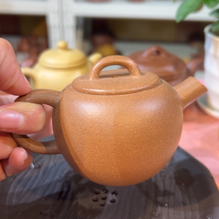 爱***团茶案紫砂石鼓170cc