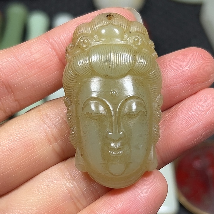 吊坠白玉菩提精选商品一物一图