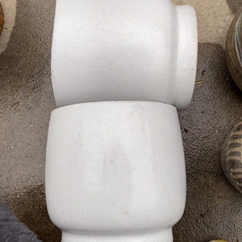 【闪购商品】紫砂花盆高21口19一对