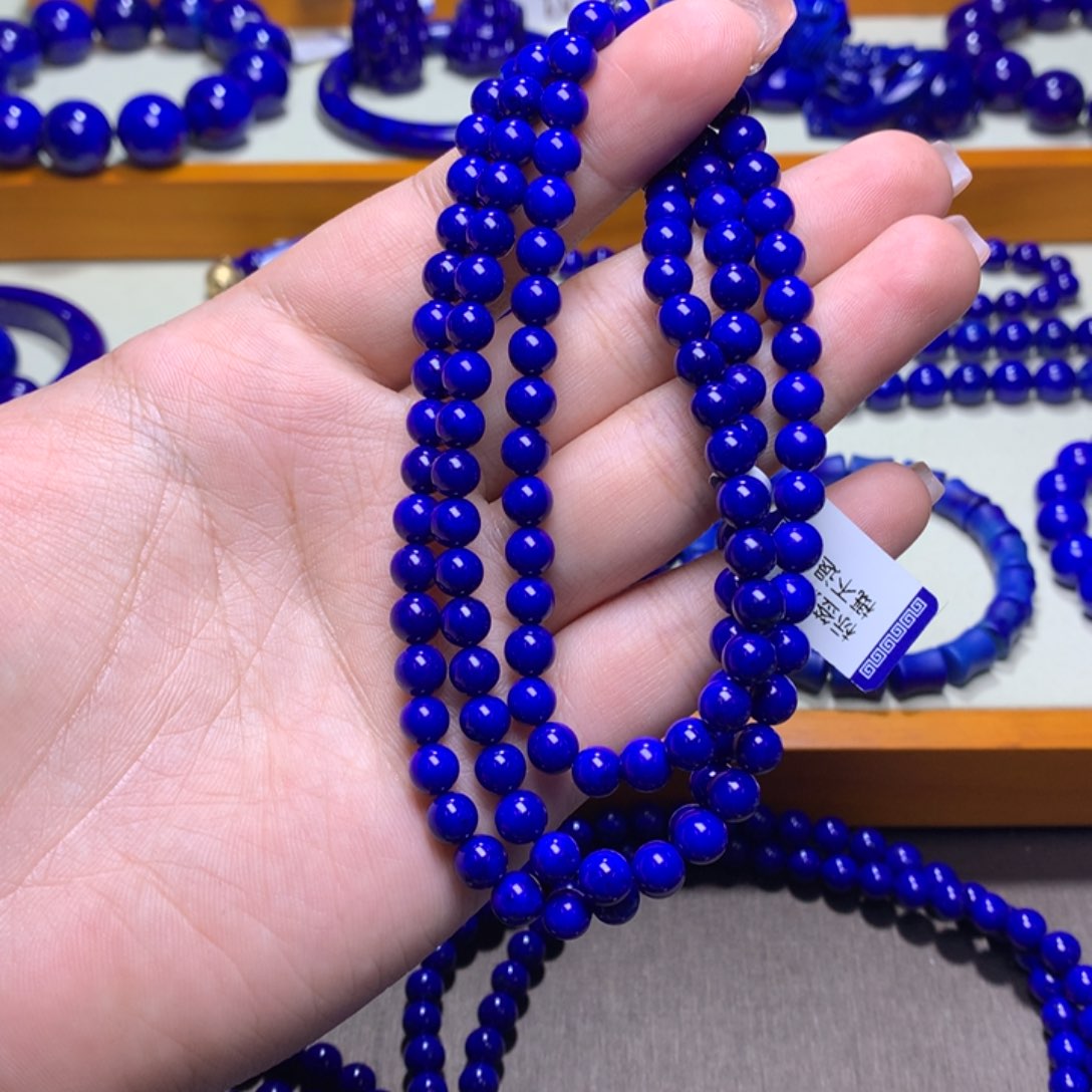 青金石手串未镶嵌_****_6m