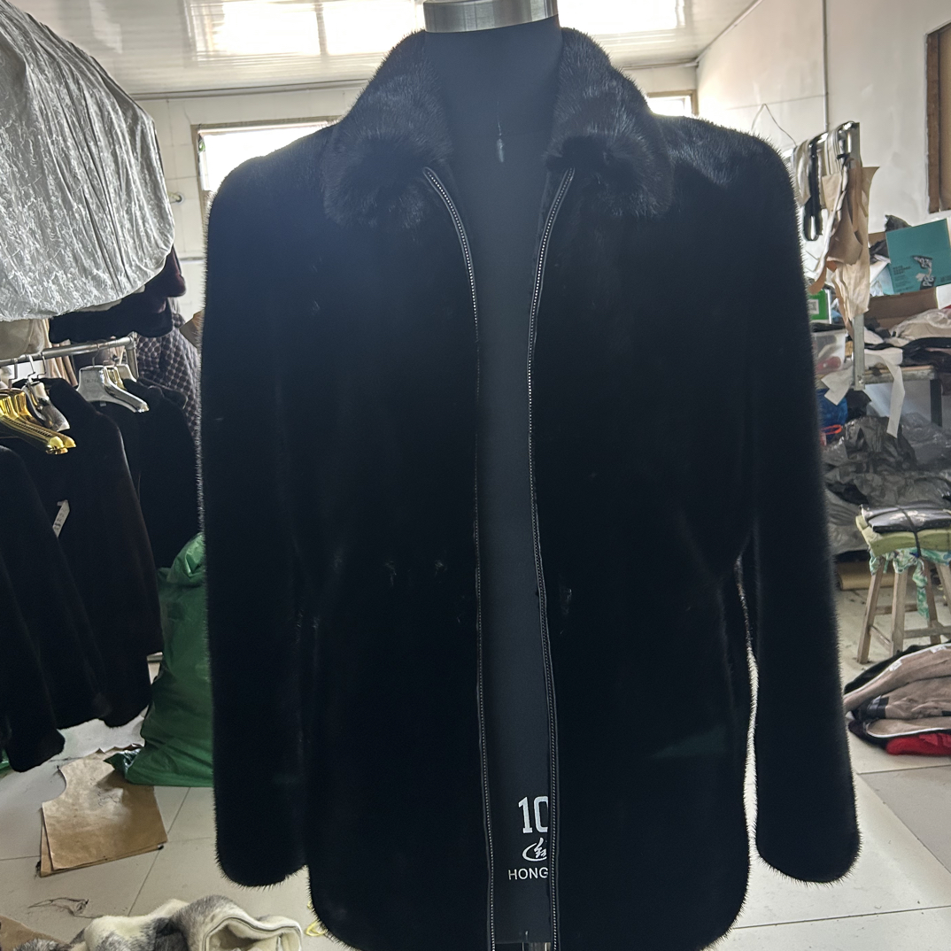 男款翻领冬季男装大衣保暖