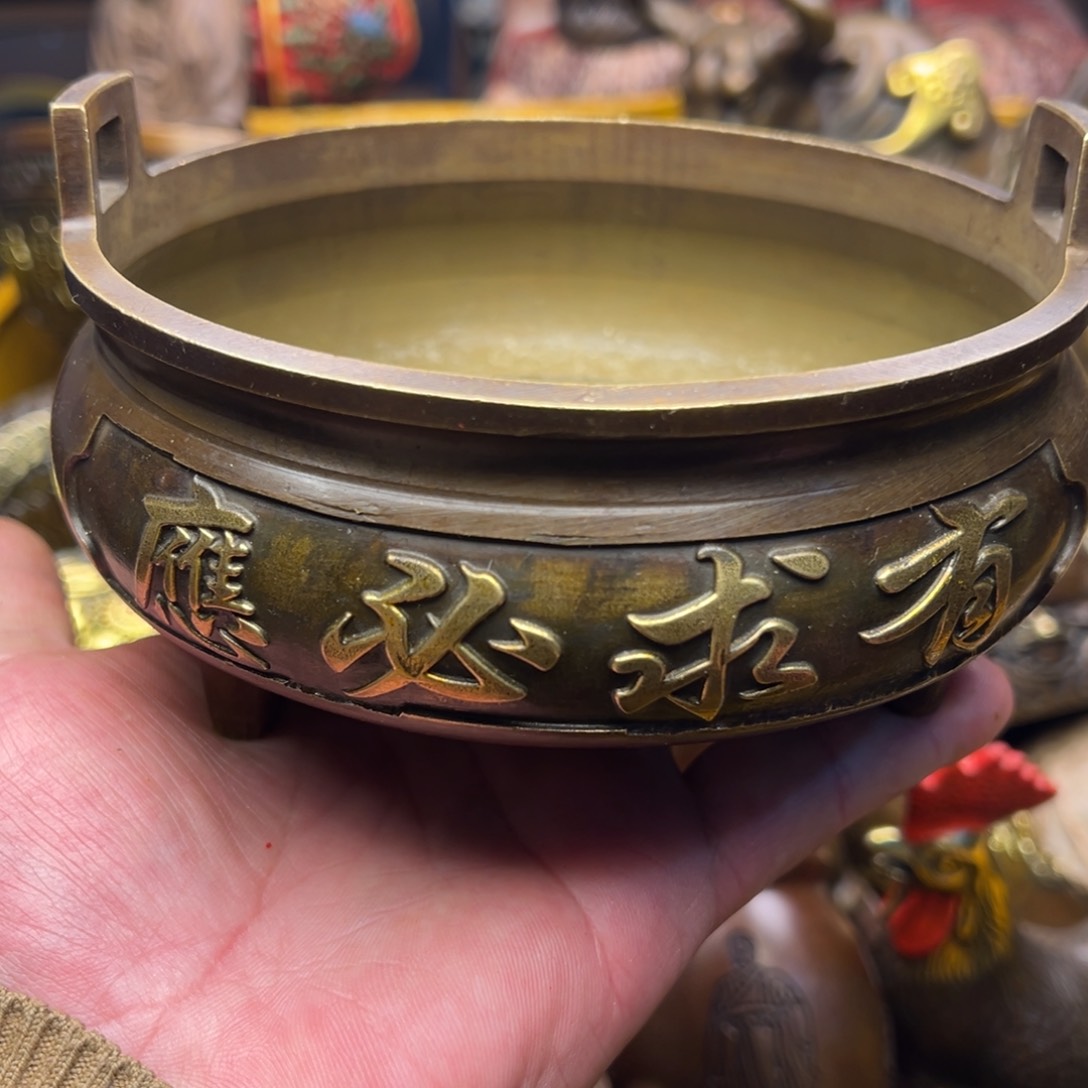 茶壶香炉铜器摆件