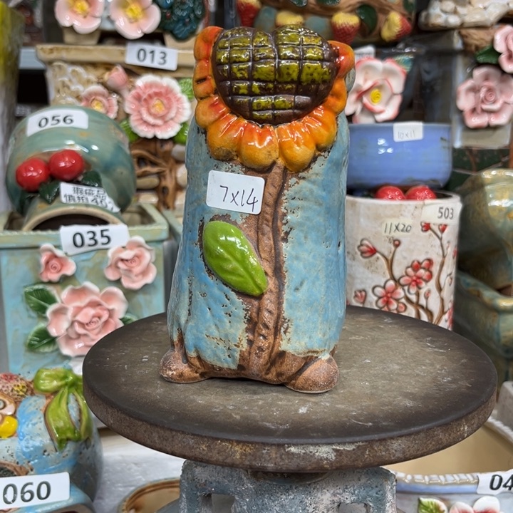 紫砂花盆粗陶材质多肉花盆