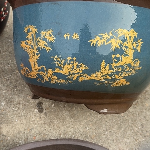 紫砂宜兴紫砂蓝熊猫大