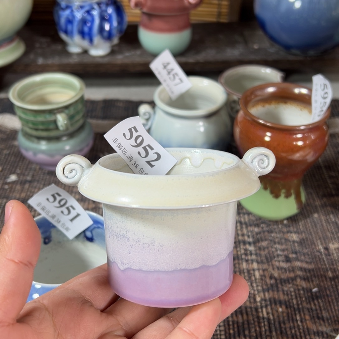 红陶景德镇手工花盆