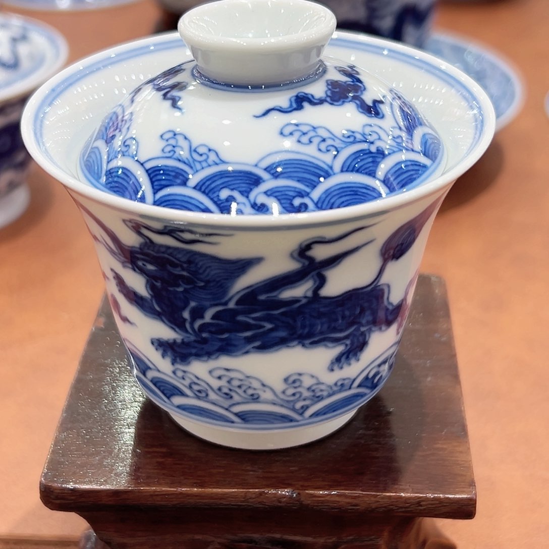 正宗景德镇柴窑盖碗福利价