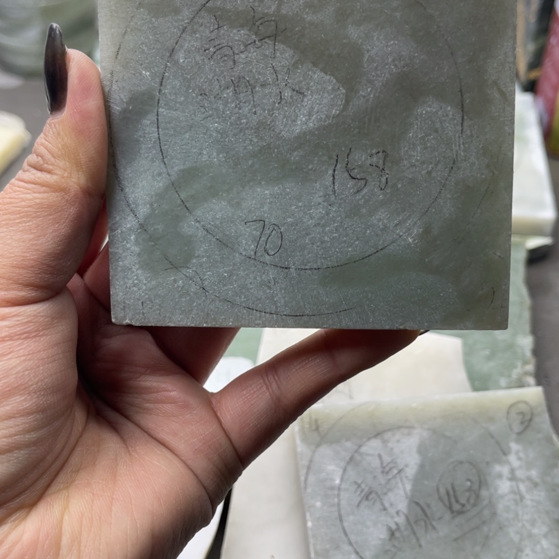 空***菜和田玉未镶嵌手镯