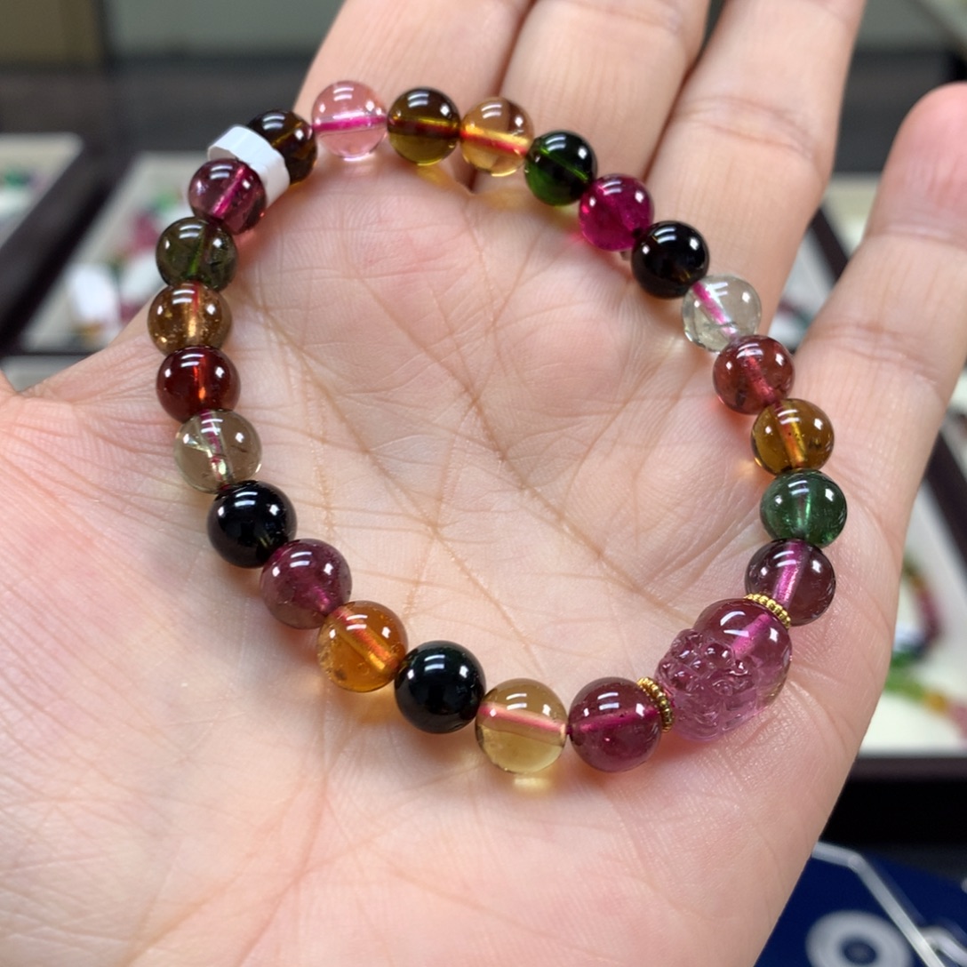 未镶嵌碧玺手链7.7