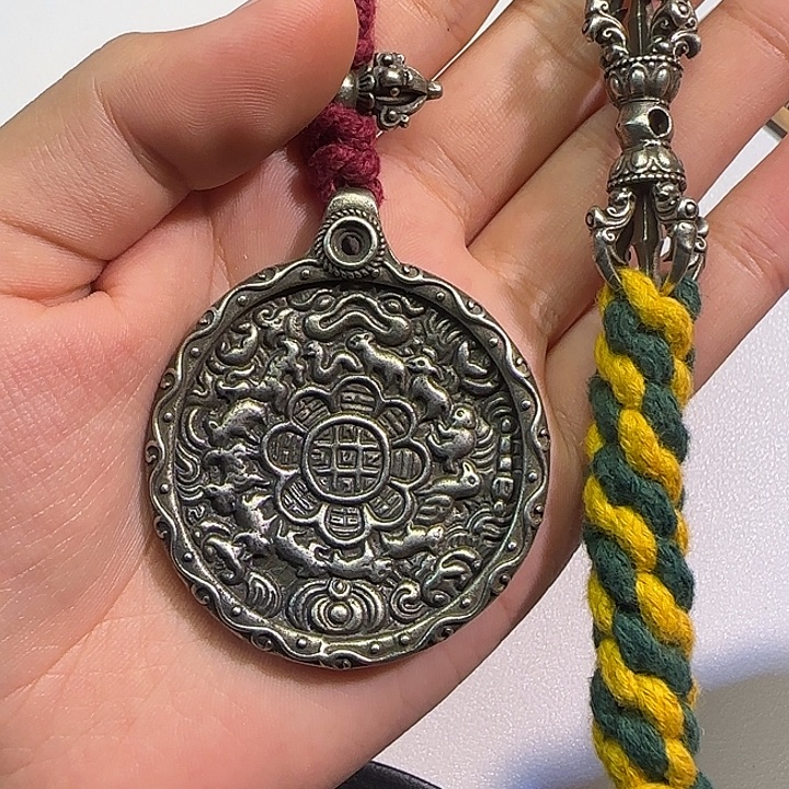 亮***仔核桃手串/手链藏传工艺品九宫八卦