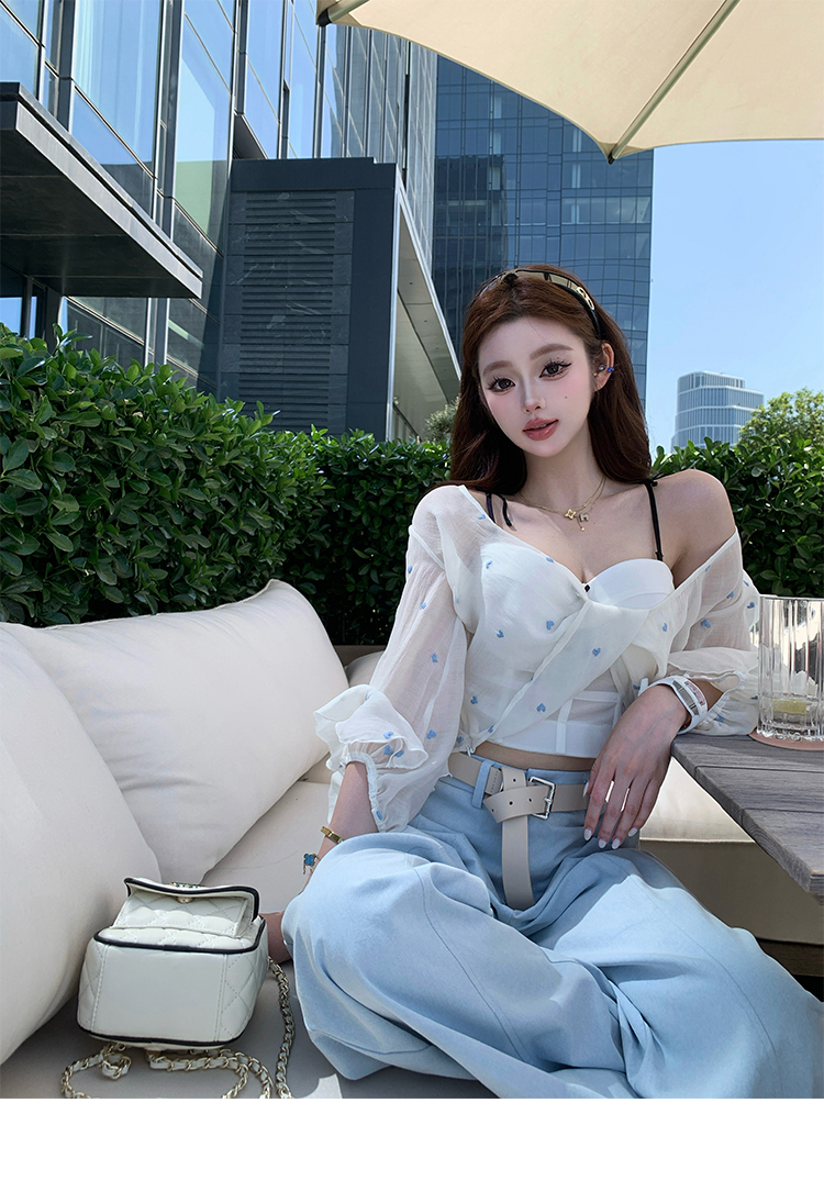 LL250080 爱心万针连衣裙 LC250043 爱心万针衬衫 