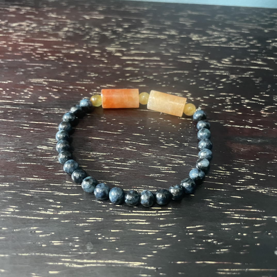 【汉承】蓝莓色设计款珠子翡翠