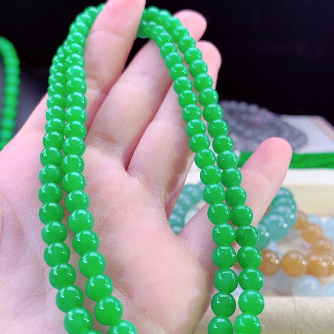 翡翠手链未镶嵌卡5.5-6