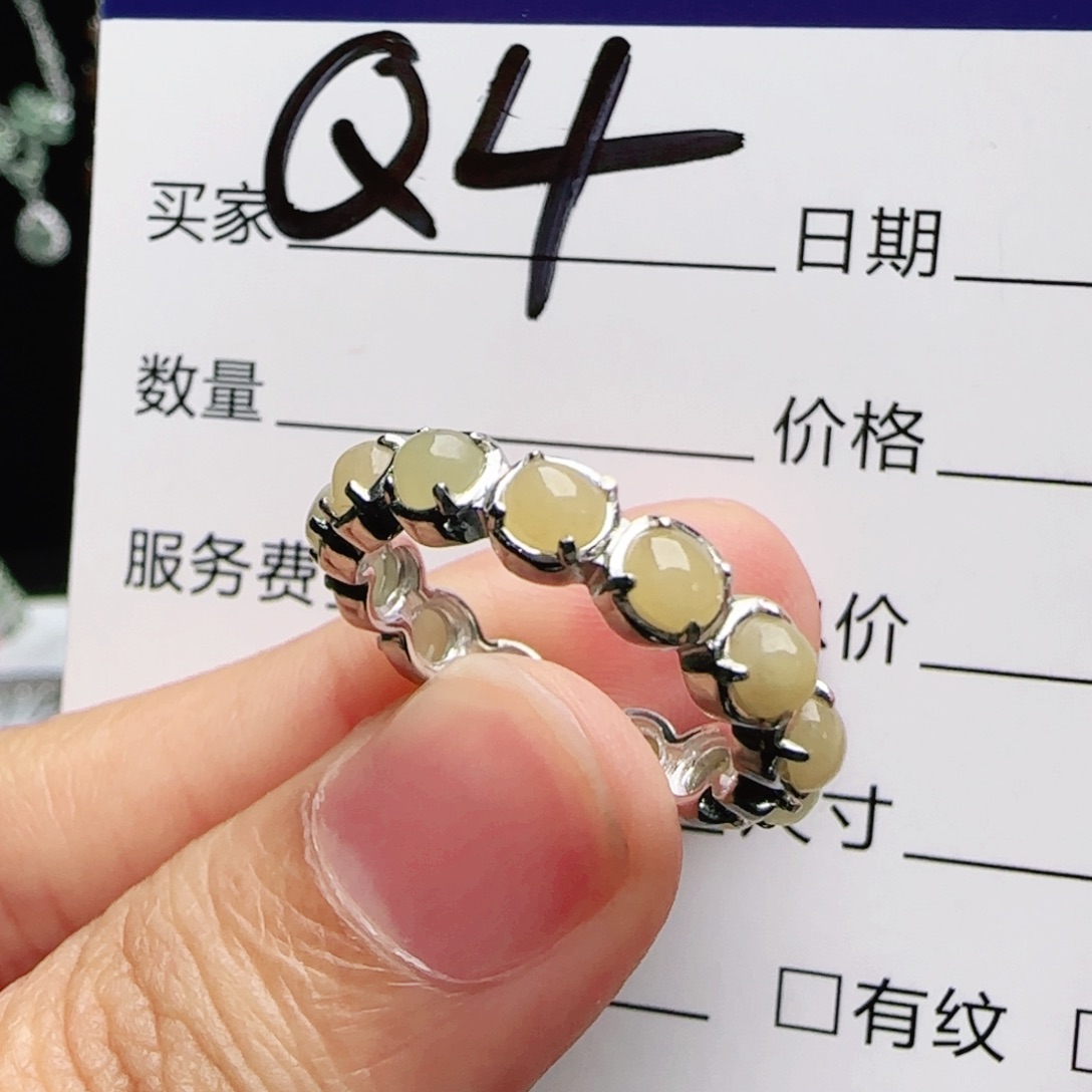 银S925镶嵌戒指翡翠