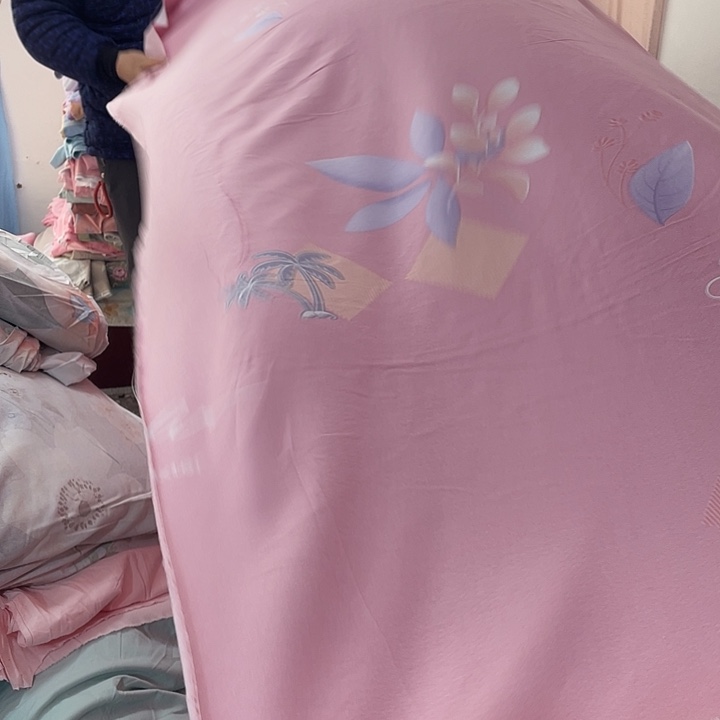 莫代尔纤维长绒棉粉色叶子4,2米