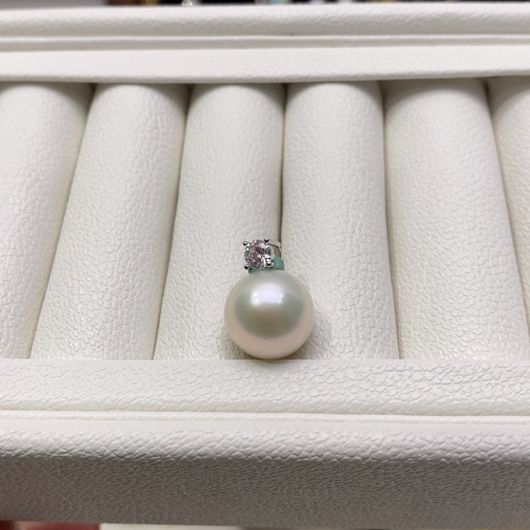 淡水珍珠颈饰银S925镶嵌流*花12-13