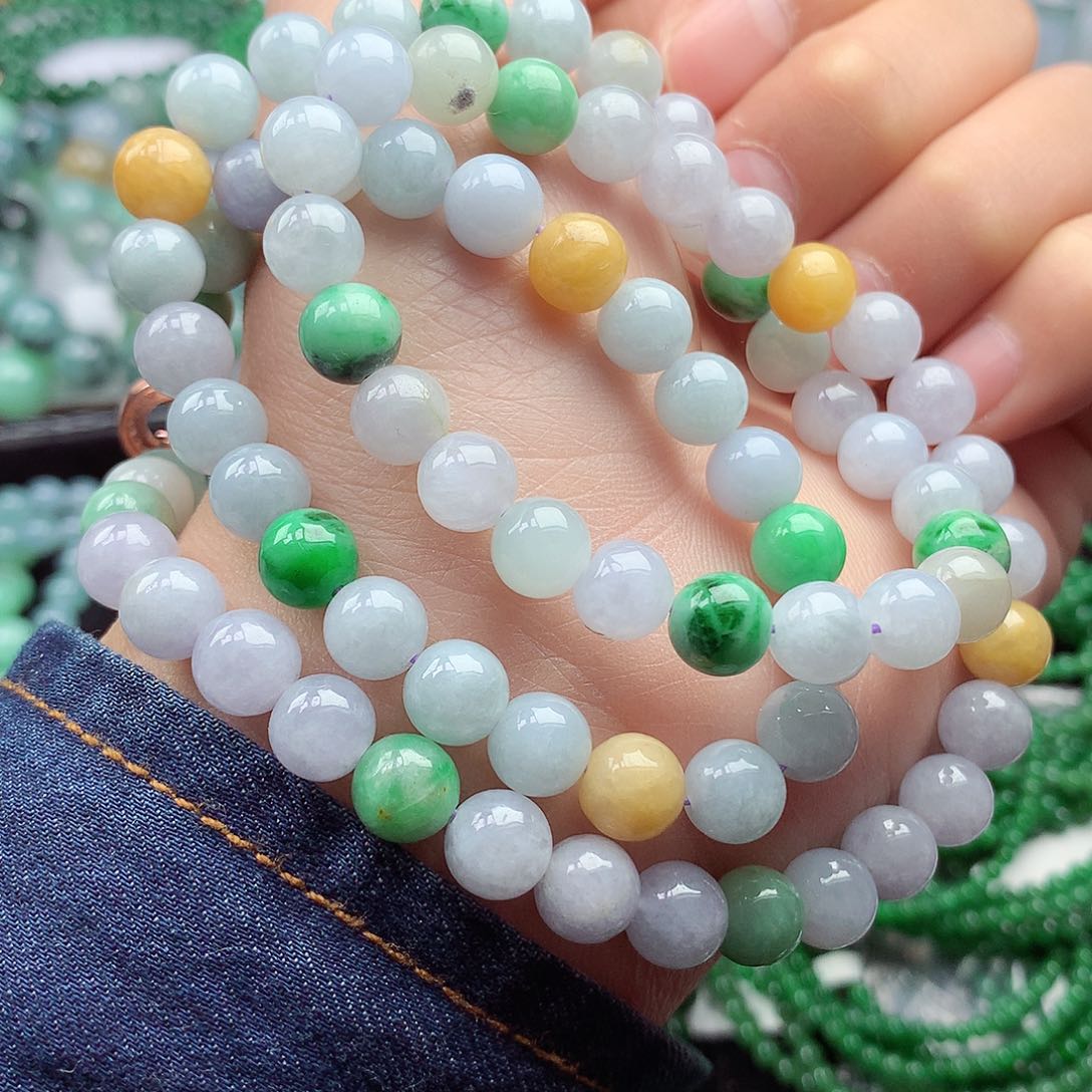 翡翠颈饰未镶嵌项链