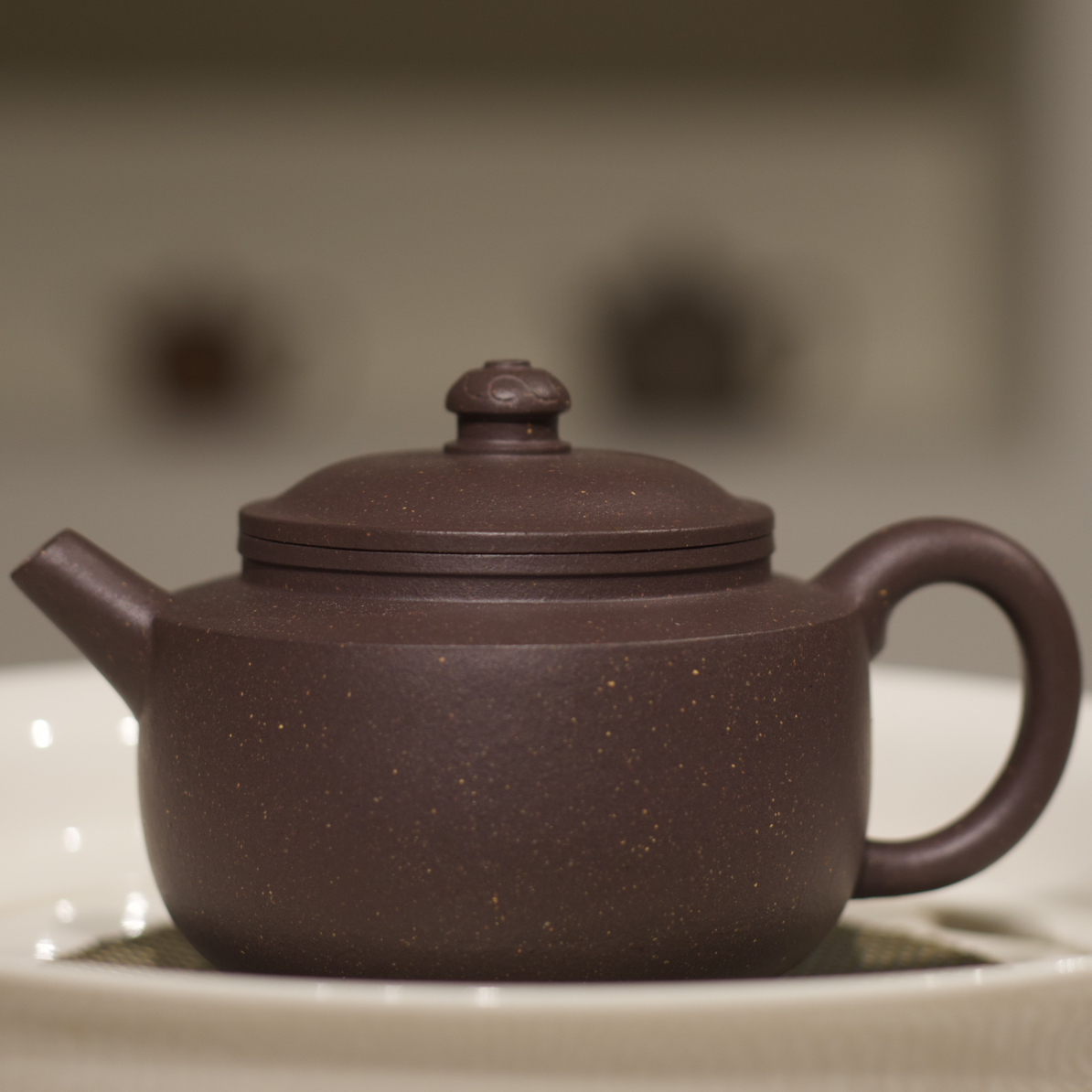 四号井紫泥漫堂事业款莲子壶茶具茶壶明式宫灯紫砂壶