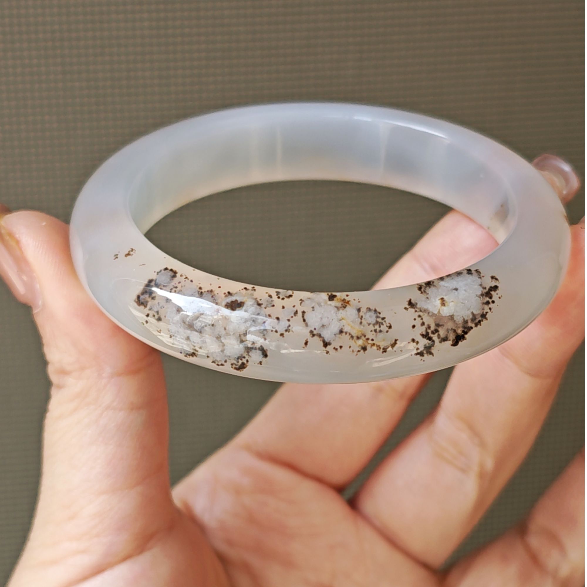 54+圈口【联系客服有优惠】天然樱花玛瑙玉石水晶手镯手串小件oo