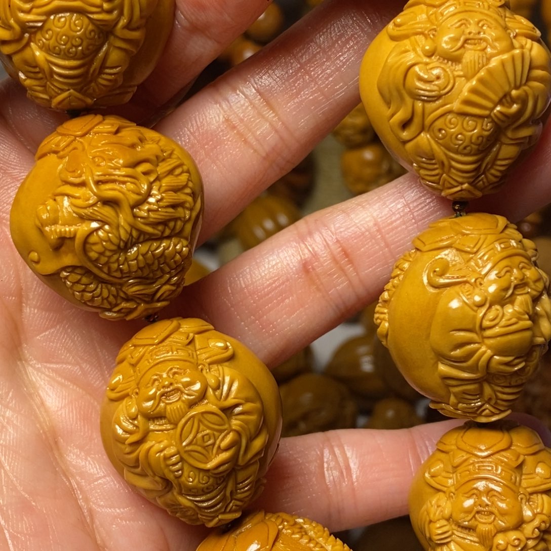 橄榄核手串/手链沐***&九龙财神