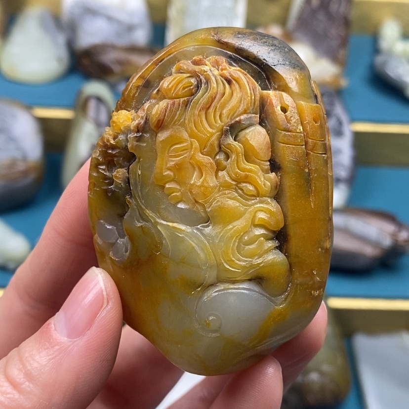 【闪购商品】未镶嵌和田玉把件旧**尘