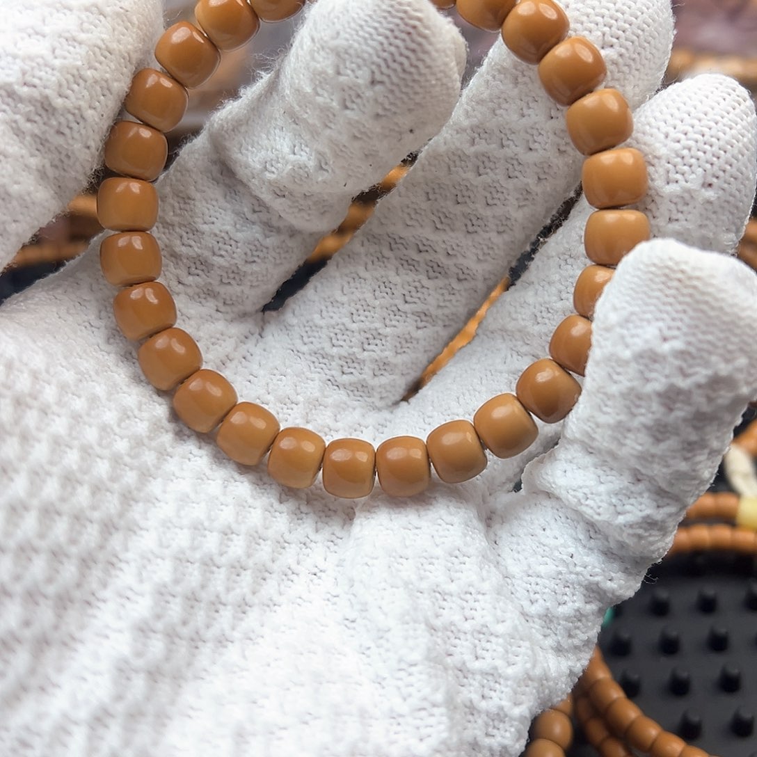 橄榄核手串/手链魉**魑橄榄核尖单圈清水一号8.0m m