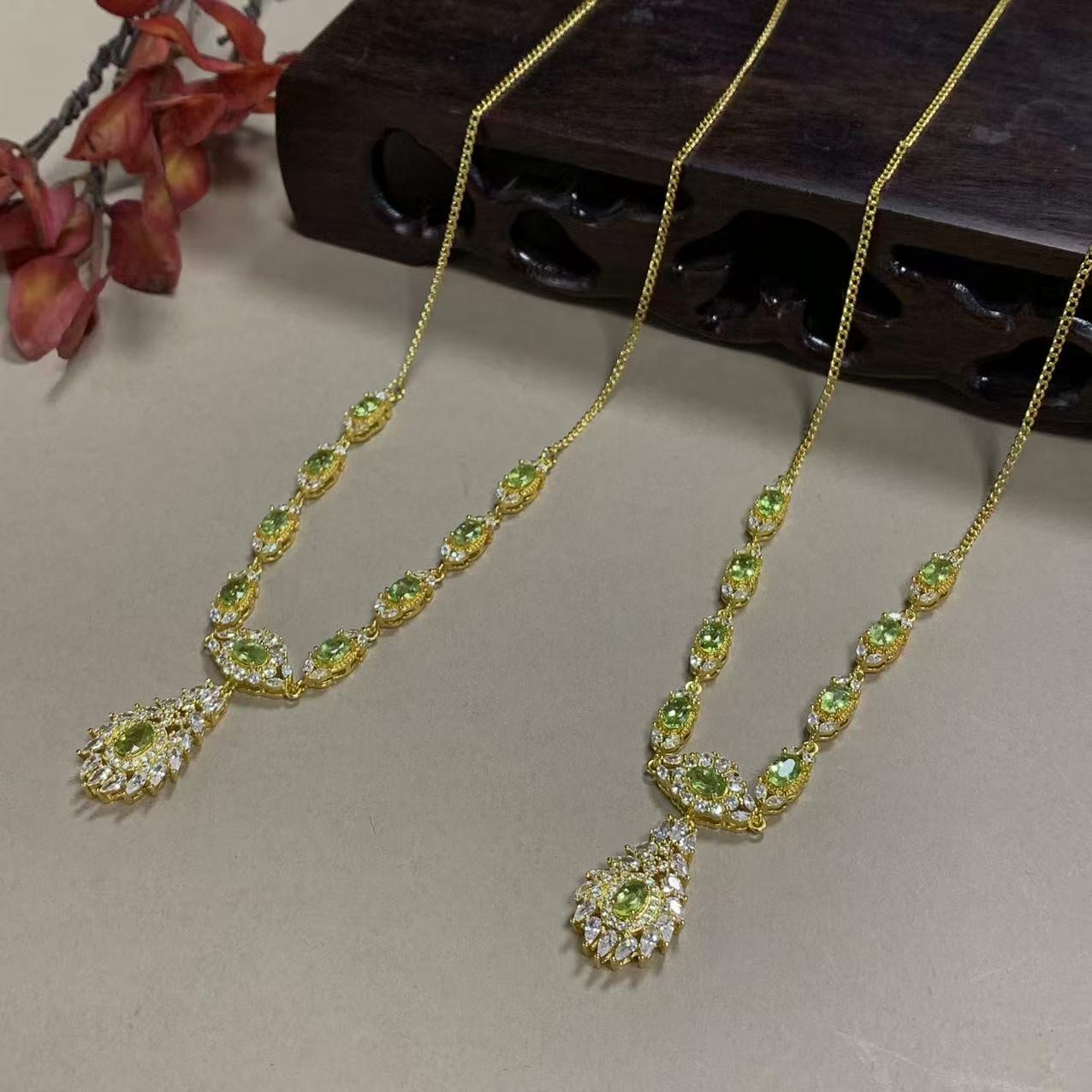 CT11150（玉夫人）橄榄石项链-多样性发货只发一件