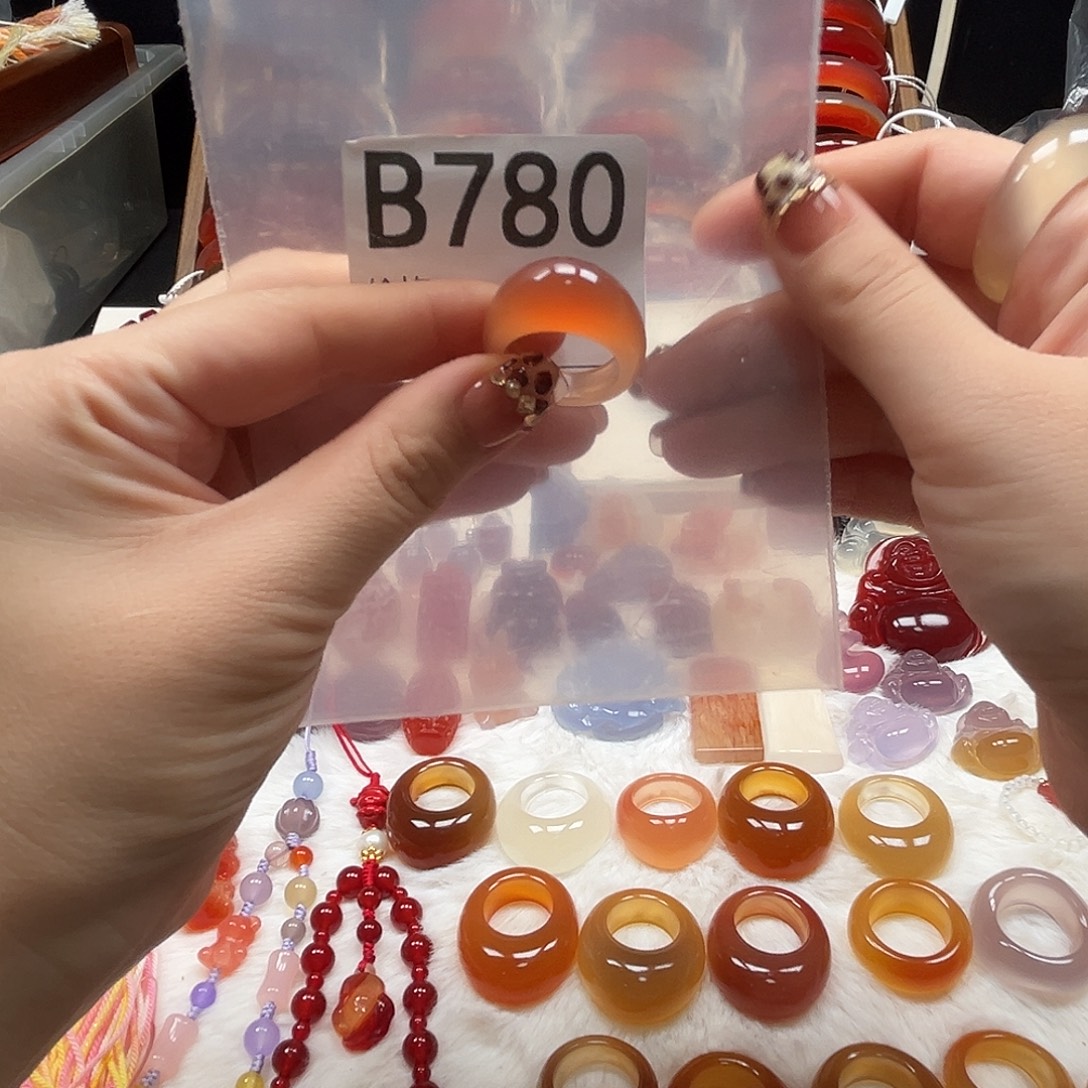 草****玛瑙/玉髓未镶嵌戒指