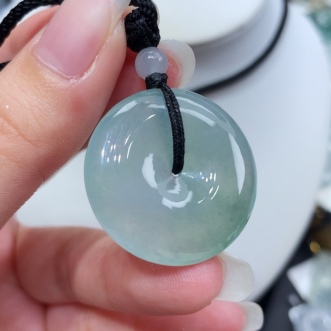 翡翠未镶嵌胸饰翡翠13，27.2/5.5