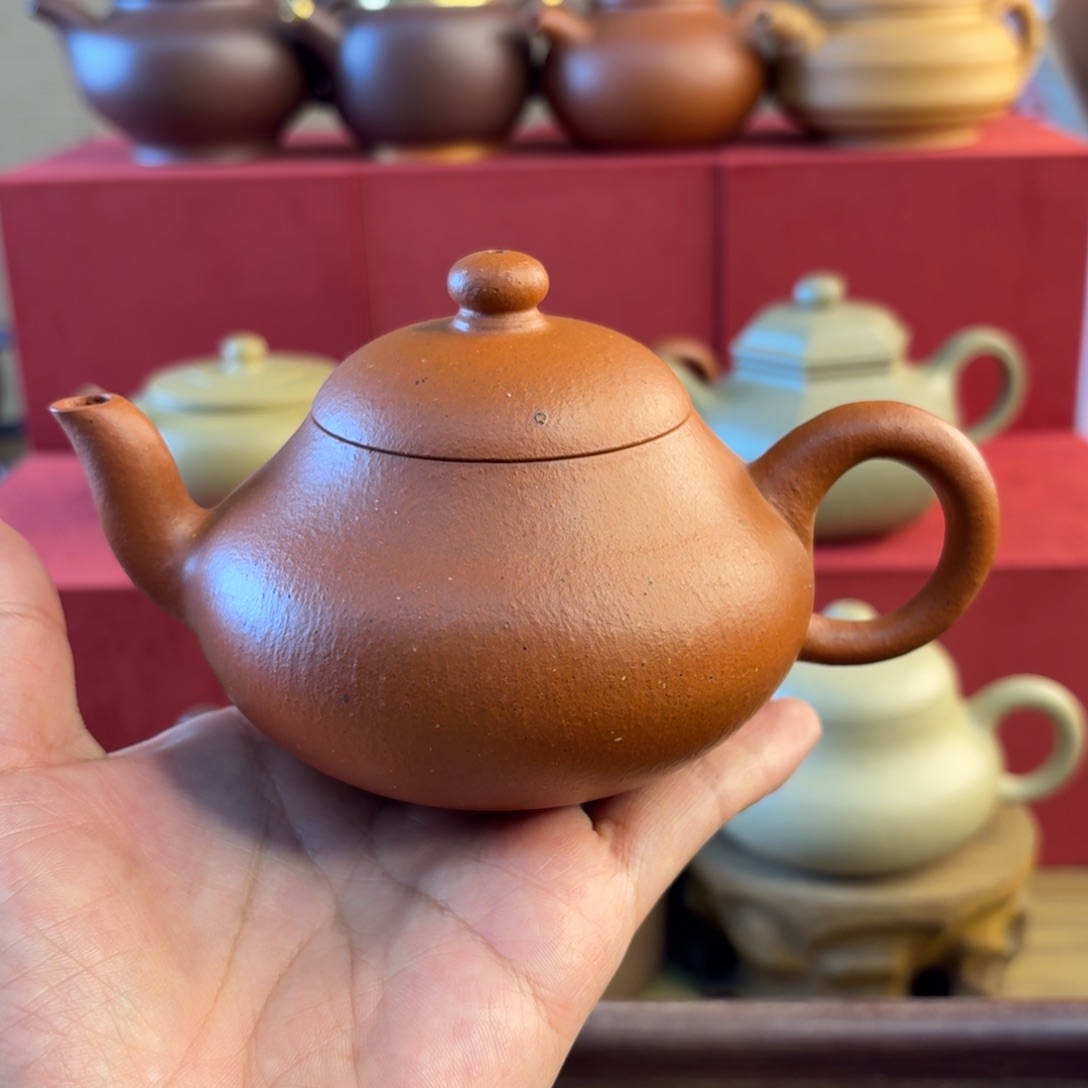 红泥茶壶微瑕福利手工料红黄泥半手容量230
