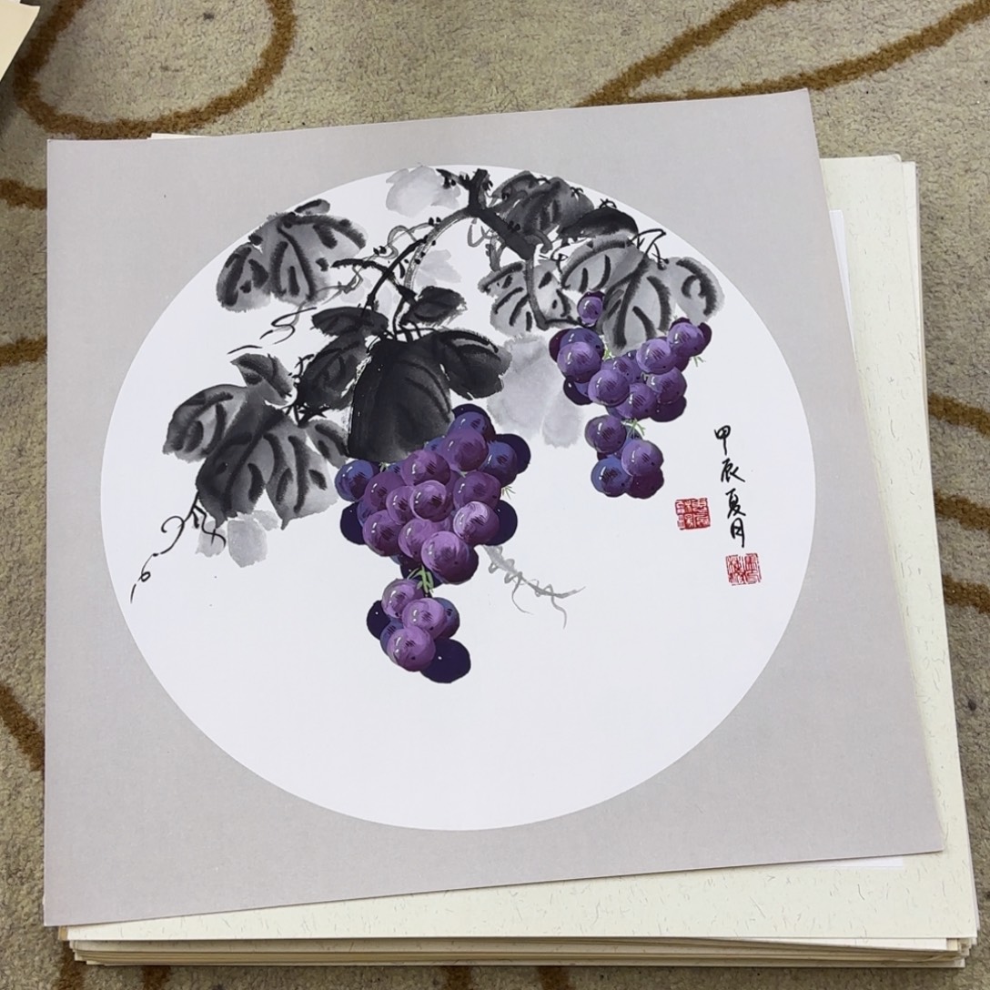国画国画老师作品刘