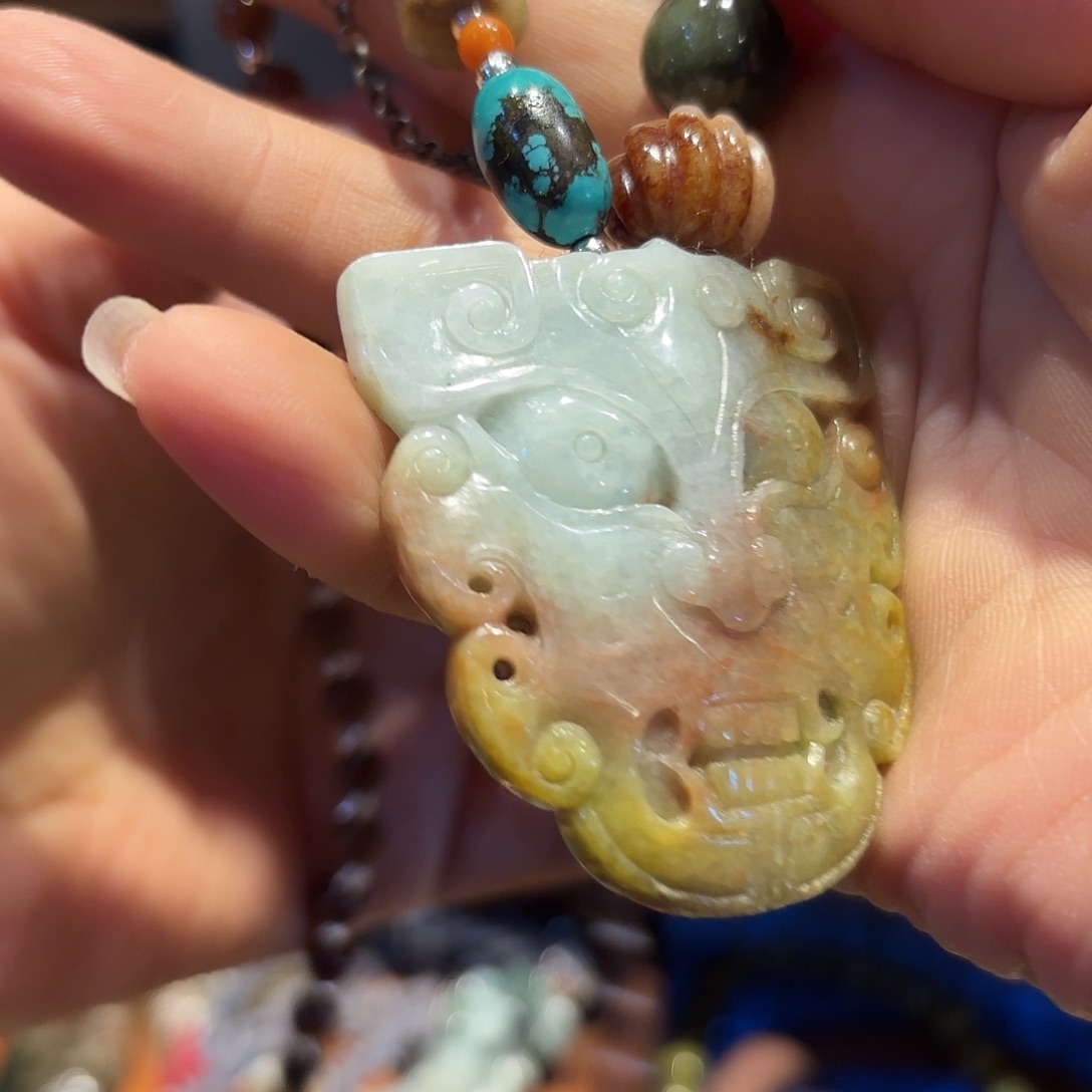 翡翠颈饰未镶嵌原创