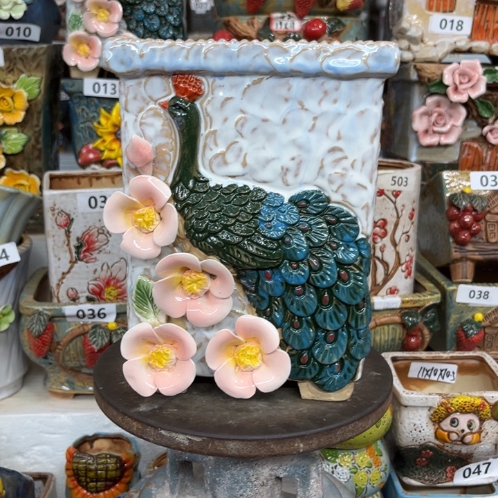 紫砂花盆粗陶材质多肉花盆