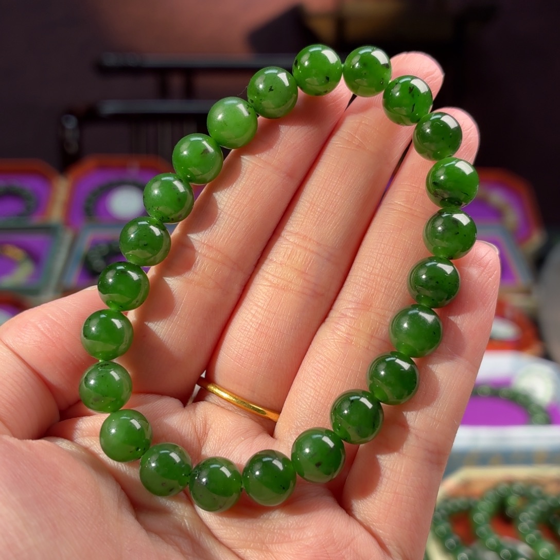 和田玉（碧玉）未镶嵌手串