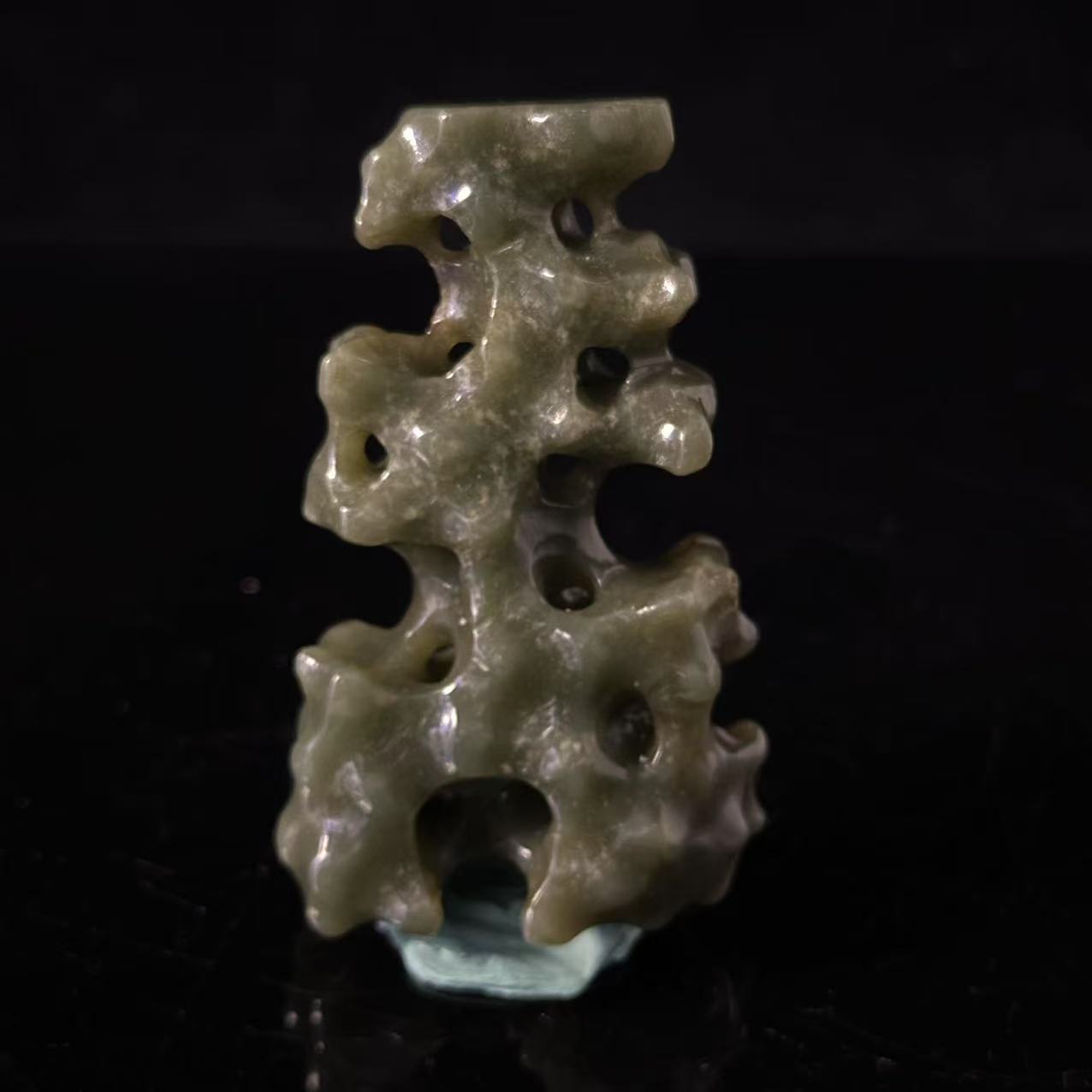 清代风格和田玉文房山子摆件-CS