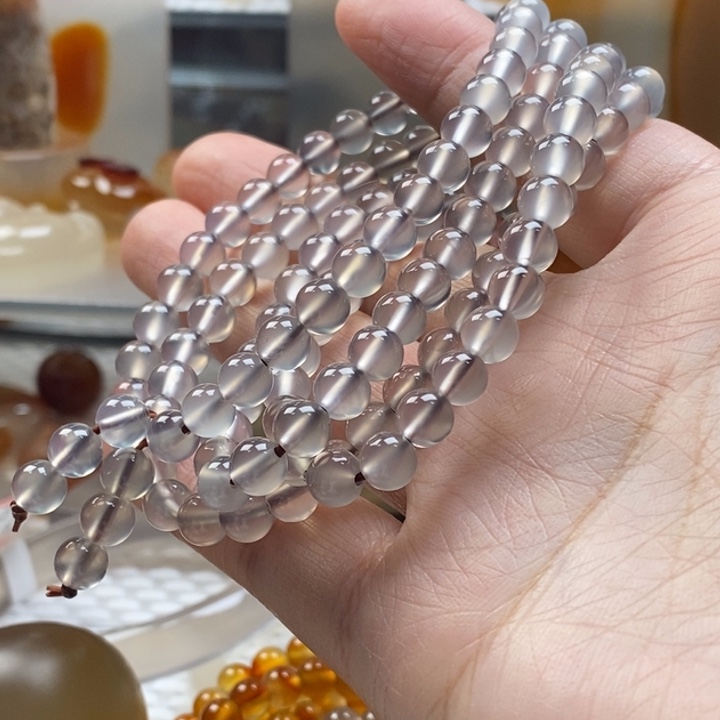 玛瑙/玉髓颈饰合金