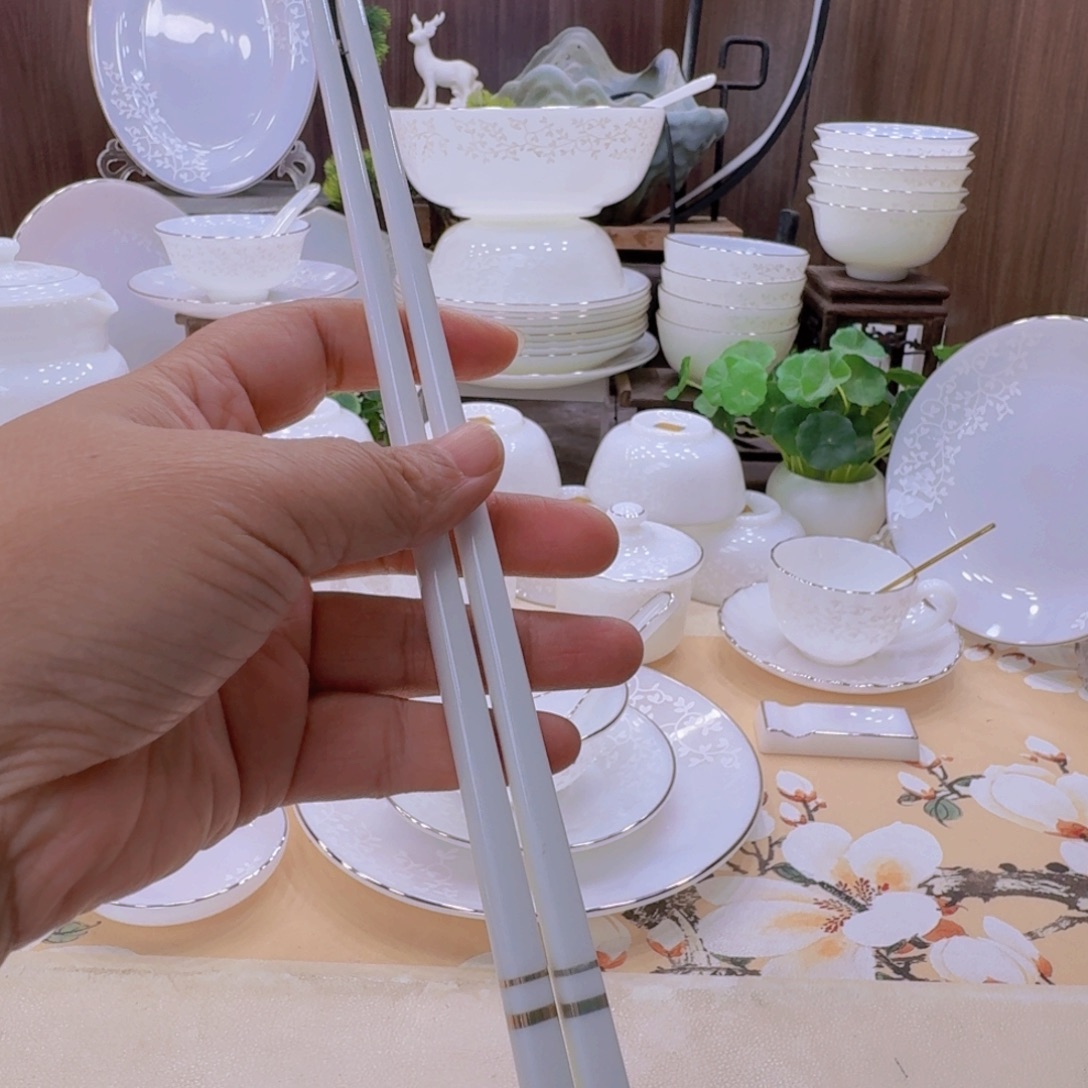 瓷景德镇骨瓷筷子10双