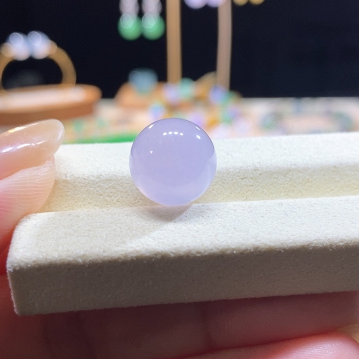 翡翠未镶嵌挂件翡翠冰粉紫珠