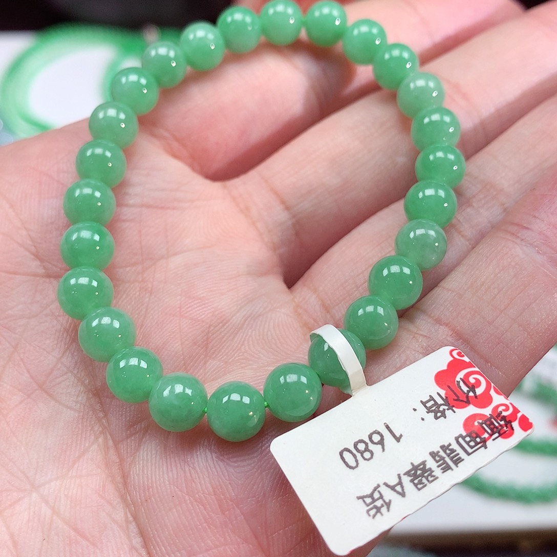 未镶嵌手链翡翠翡翠