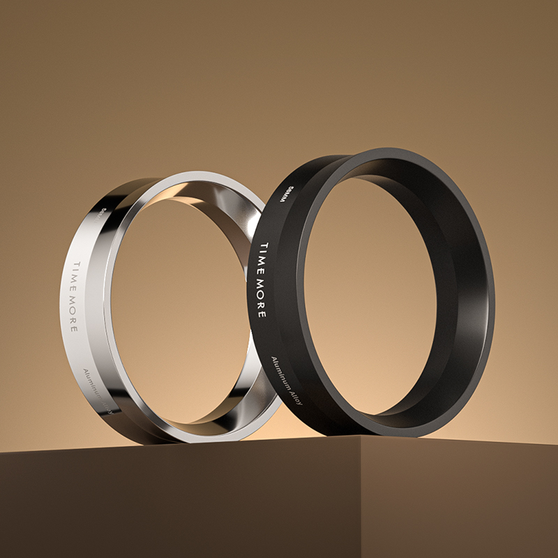 TIMEMORE/泰摩意式咖啡接粉环金属接粉器防飞粉咖啡机布粉器58mm