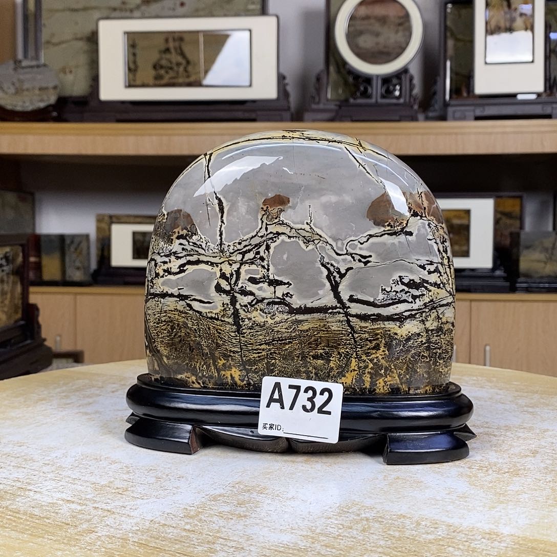 印石昌化石广西国画石摆件