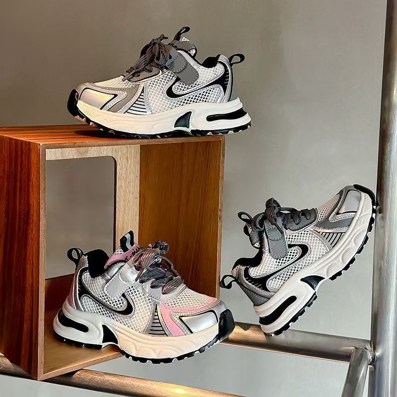 夏季软底女童鞋中大童网红老爹鞋透气运动鞋男童休闲鞋8622