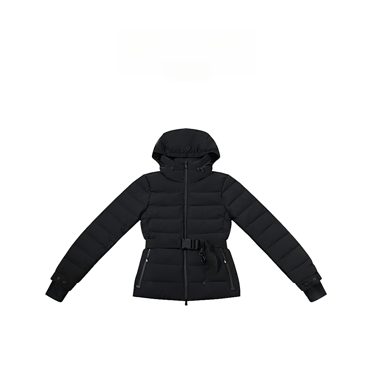 鹅绒连帽长袖双头可收帽收腰羽绒服 846