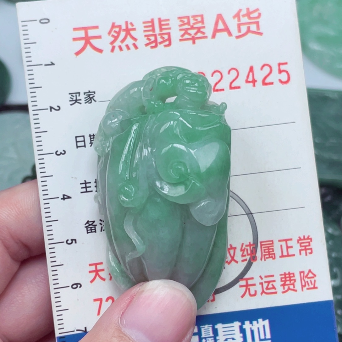 翡翠未镶嵌颈饰吊坠