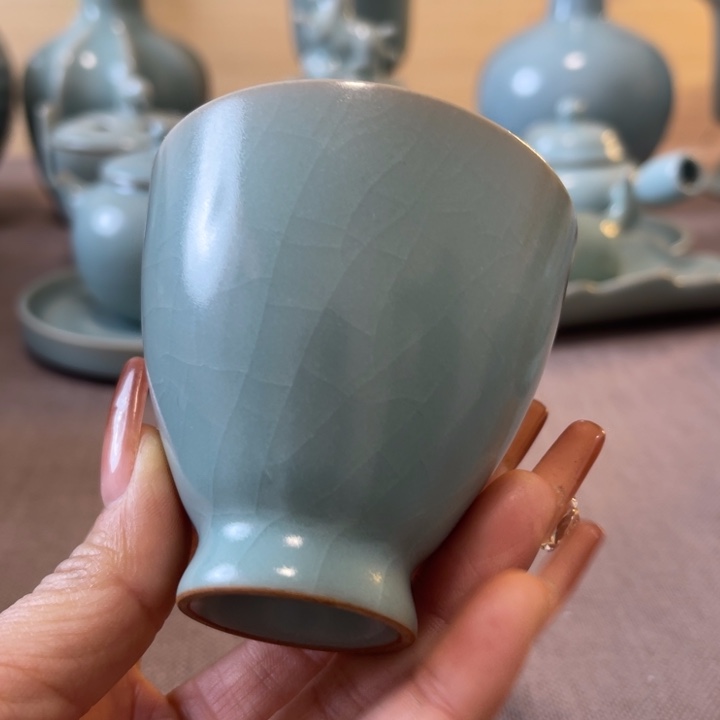 瓷片鸡心杯一一一一一