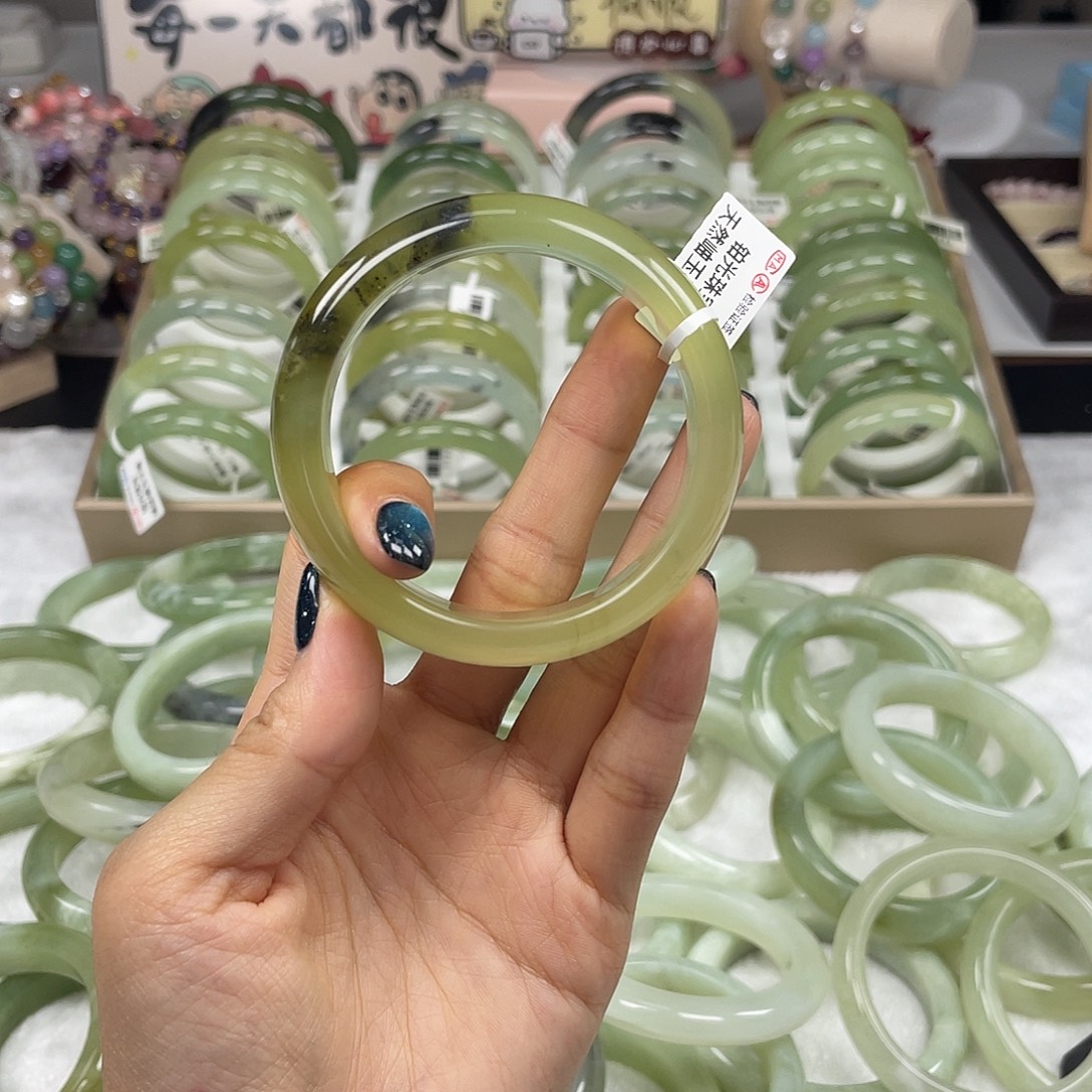 合金蛇纹石玉手镯