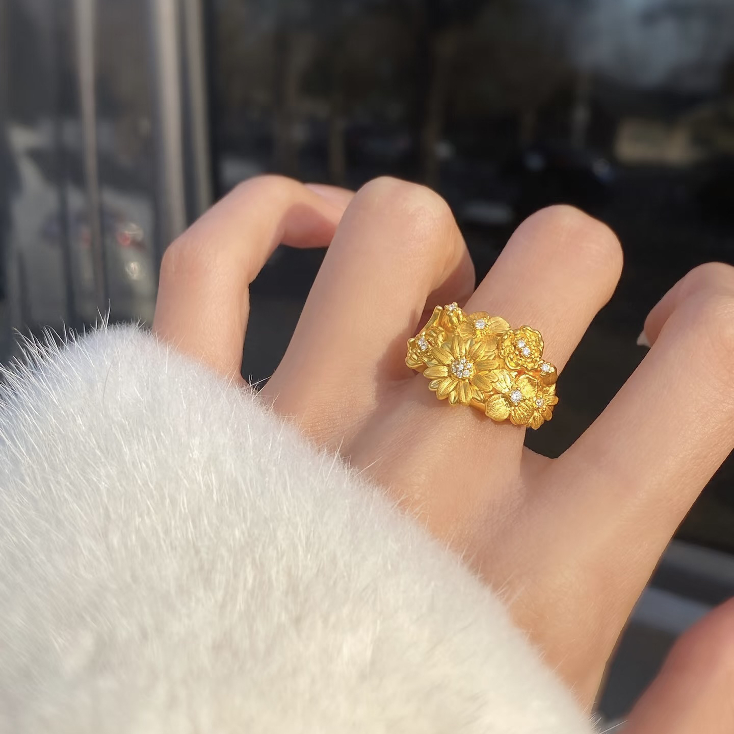 【清货专属链接】J113 繁花锦簇戒指