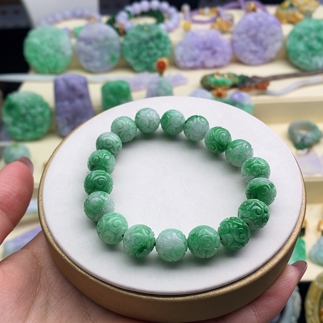 翡翠未镶嵌手串手串