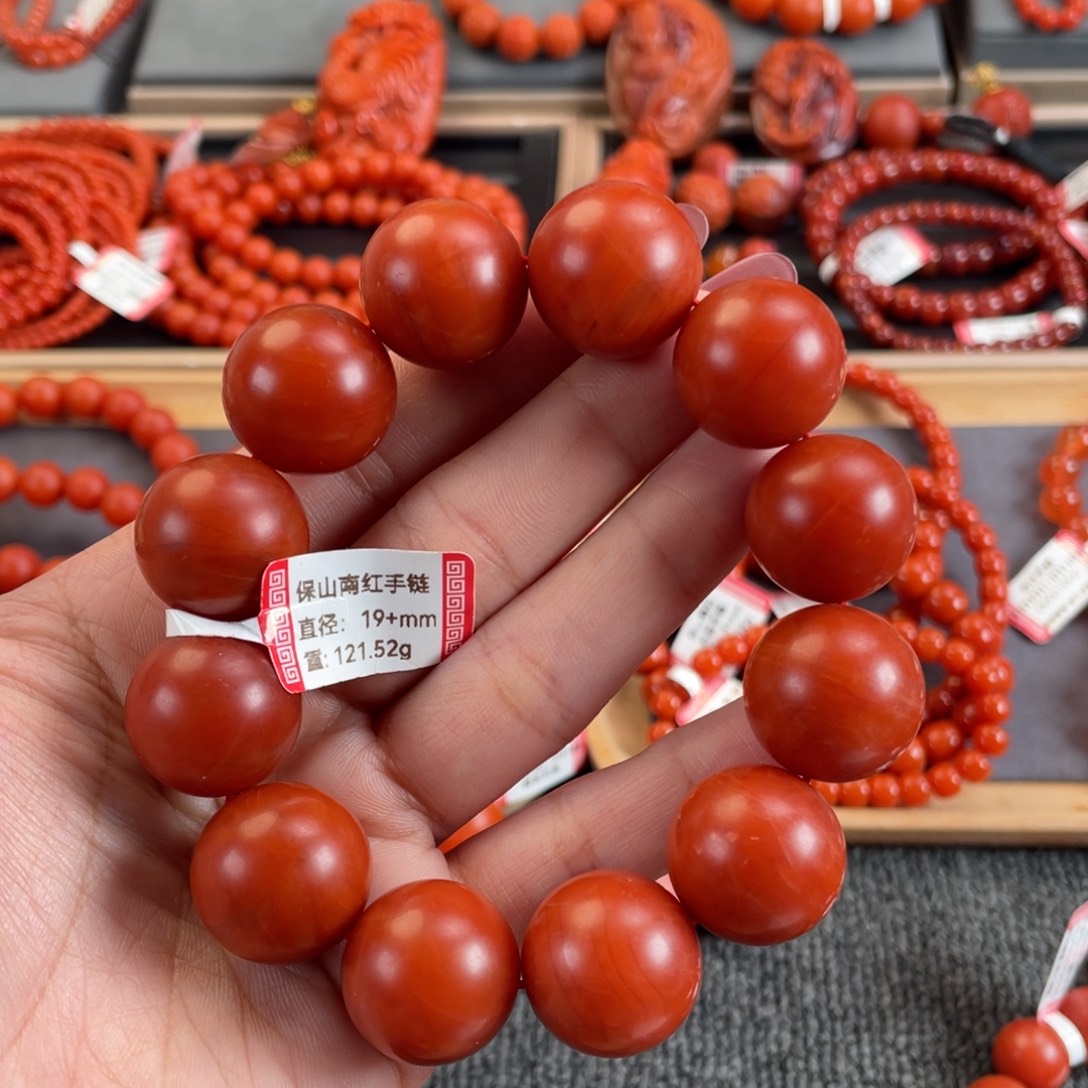 T***T南红玛瑙未镶嵌手链保山南红单圈
