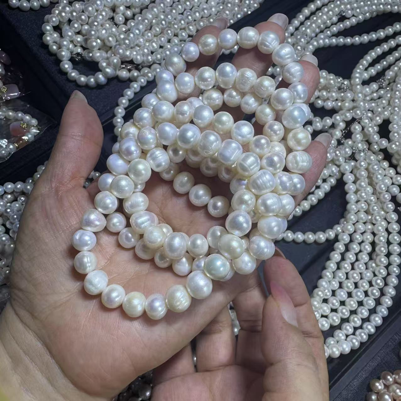 天然淡水珍珠手串-10mm-多样性发一